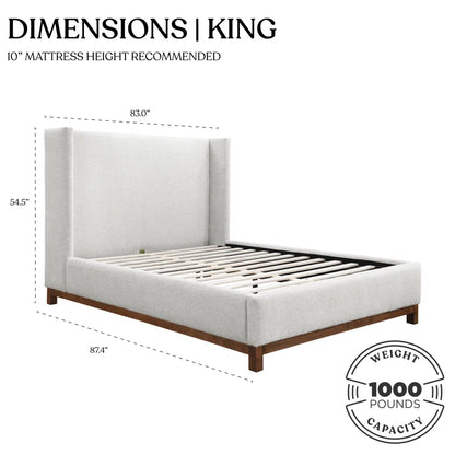 Chartier Wingback Bed
