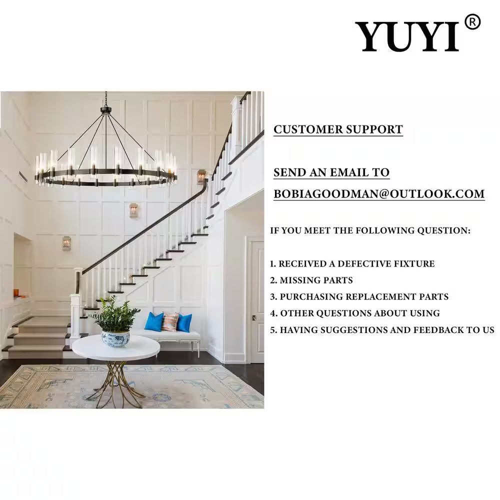 Modern Chandelier 47 In. 13-Lights Gold Luxury Crystal Globe Linear Chandelier