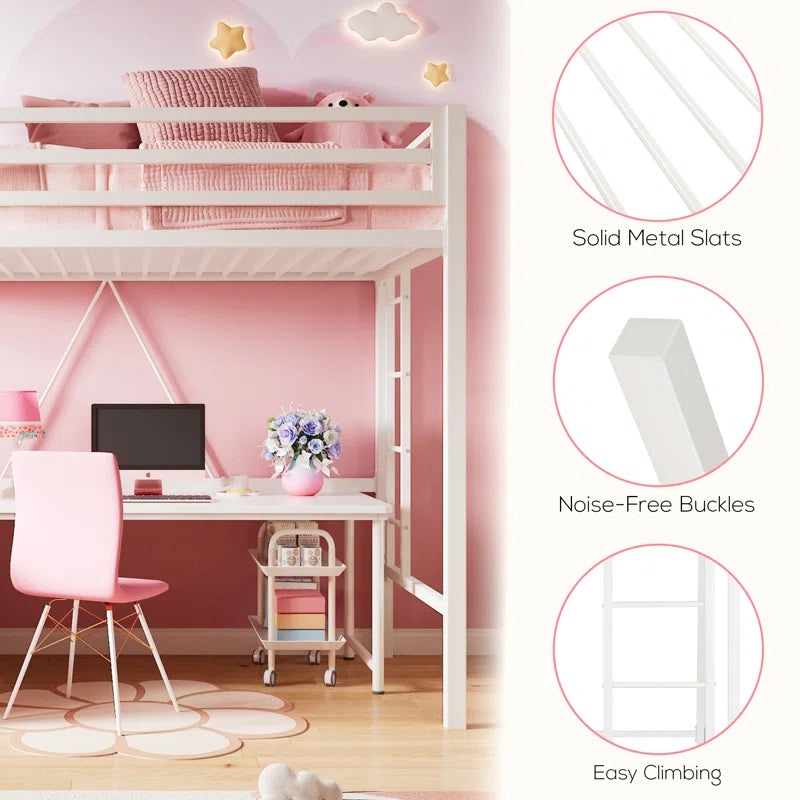 Braga Twin Platforms Loft Bed by Isabelle & Max