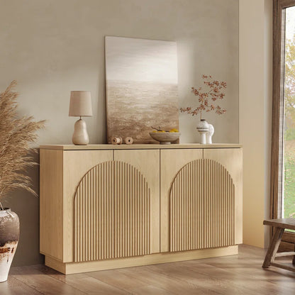 Designer 55'' Curved Three Dimensional Texture Sideboard