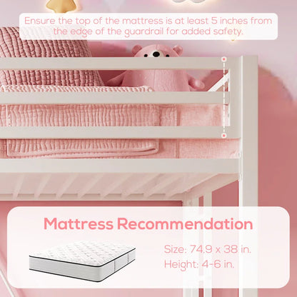 Braga Twin Platforms Loft Bed by Isabelle & Max
