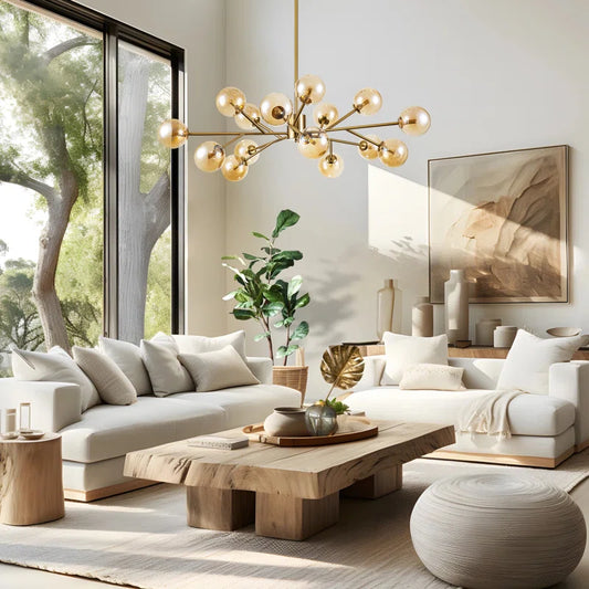 Burness 15 Light Sputnik Modern Linear Chandelier