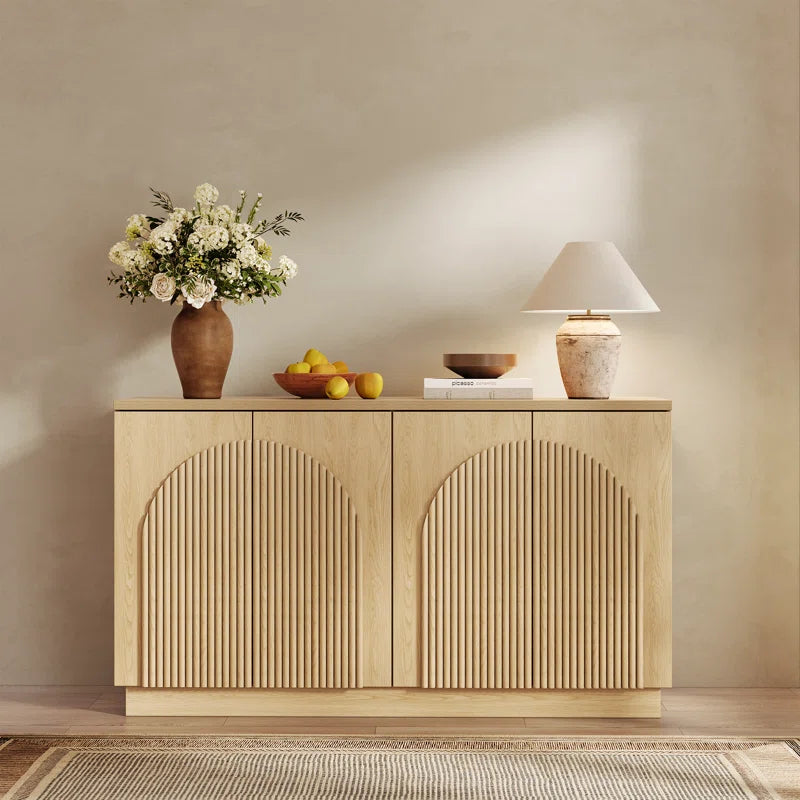 Designer 55'' Curved Three Dimensional Texture Sideboard