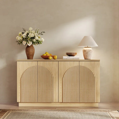 Designer 55'' Curved Three Dimensional Texture Sideboard