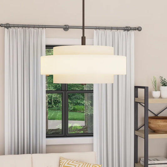 Flaire 4 Light Dimmable Drum Chandelier