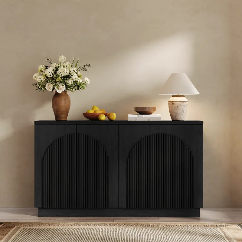 Designer 55'' Curved Three Dimensional Texture Sideboard