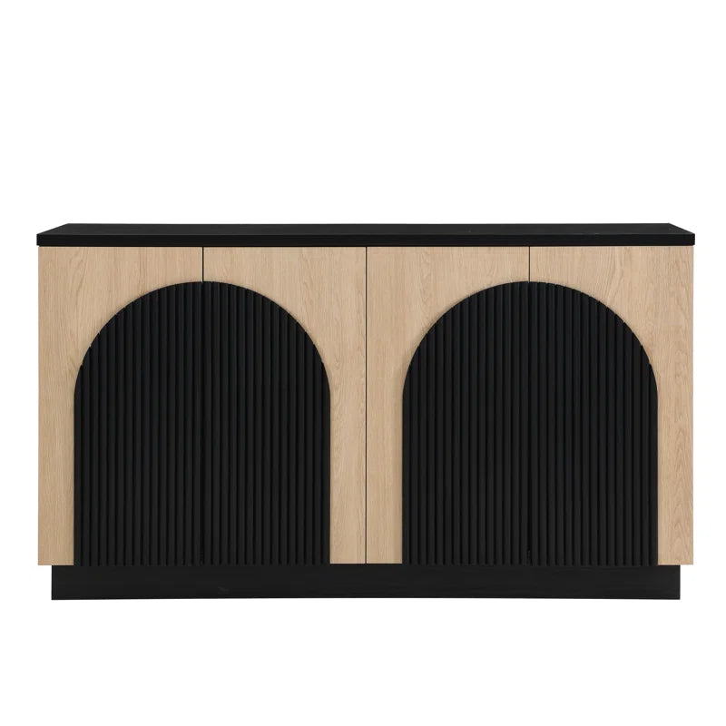 Designer 55'' Curved Three Dimensional Texture Sideboard