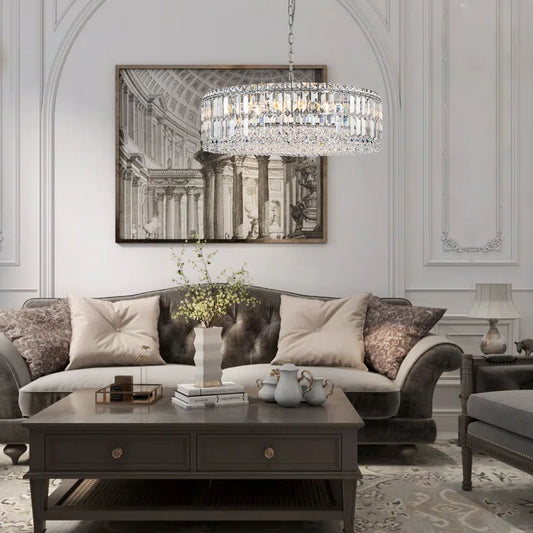 Gormady 8 Light Dimmable Drum Chandelier