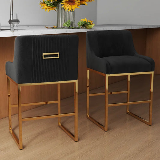 Zanthia Upholstered Counter Stool ( Set of 2 )