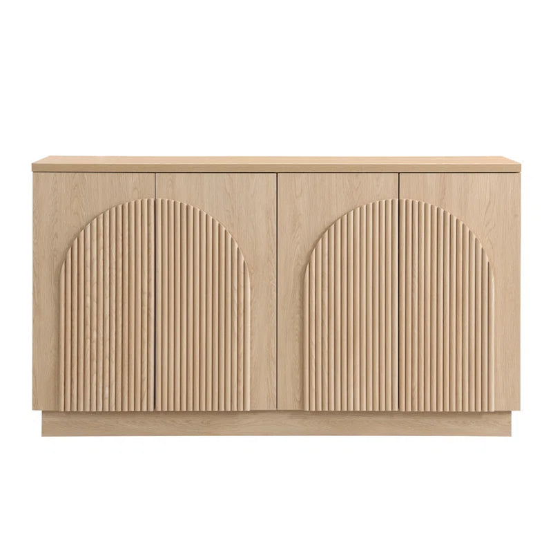 Designer 55'' Curved Three Dimensional Texture Sideboard