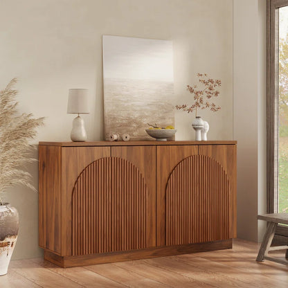 Designer 55'' Curved Three Dimensional Texture Sideboard