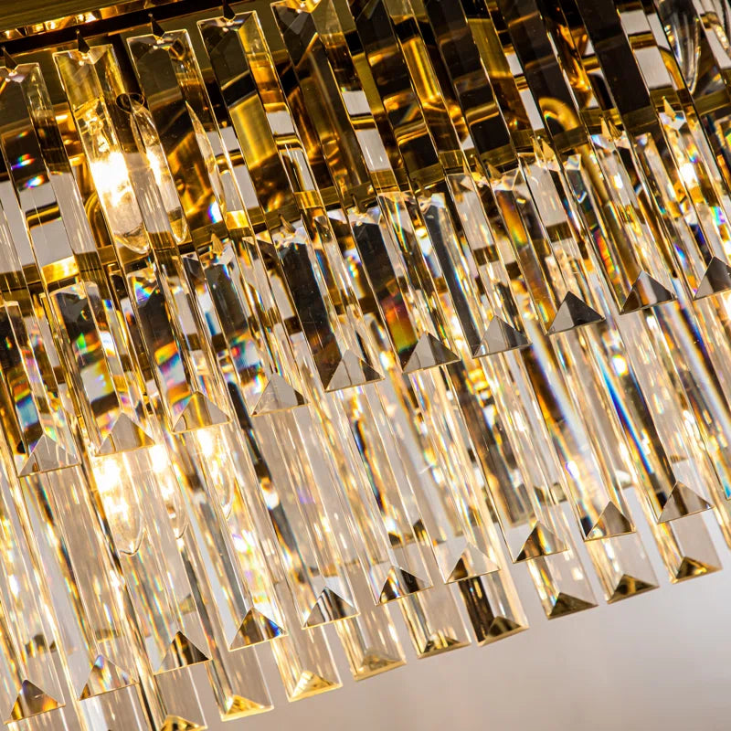 Cleaven 12 Light 50" Modern Luxury Fringe Crystal Chandelier for Dining Room